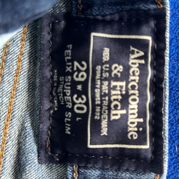Abercrombie & Fitch - Felix Super Slim Stretch Jeans - Denim - 29W/30L - Boys - Picture 4 of 7